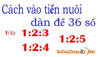 Cách vòa tiền dàn đề 36 số nuôi khung 3 ngày