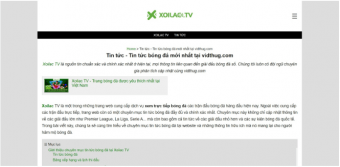 Khám phá các chuyên mục tại trang web phát sóng trực tiếp bóng đá Xoilac TV